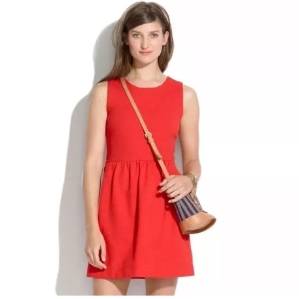 Madewell Afternoon Dark Orange A-Line Dress